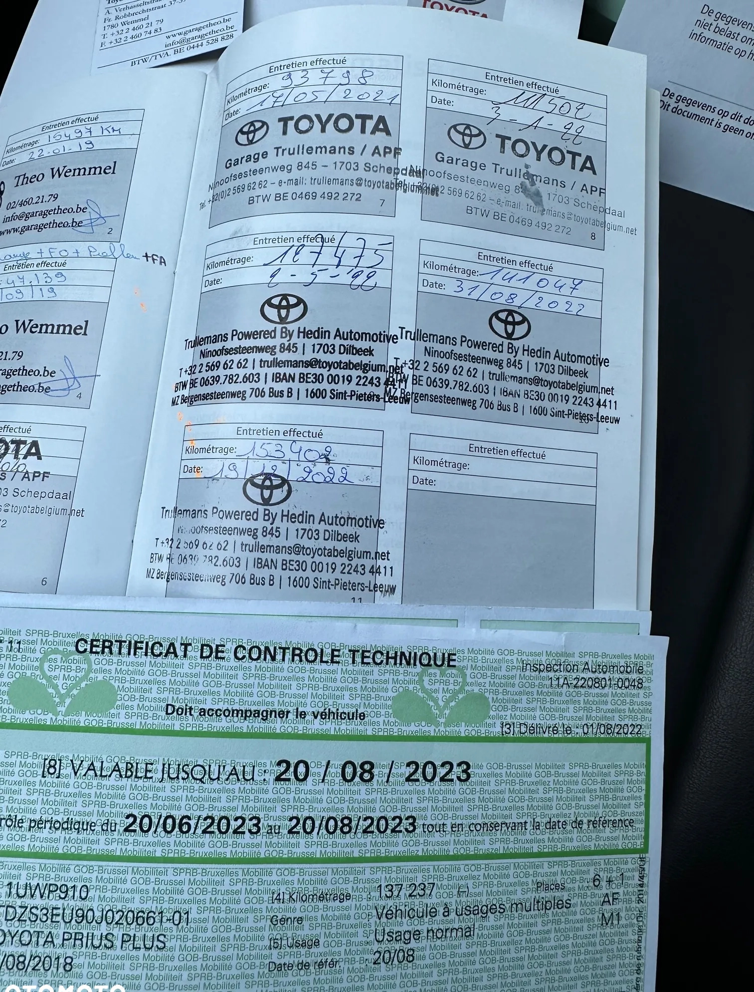 Toyota Prius+ cena 73677 przebieg: 158000, rok produkcji 2018 z Gąbin małe 667